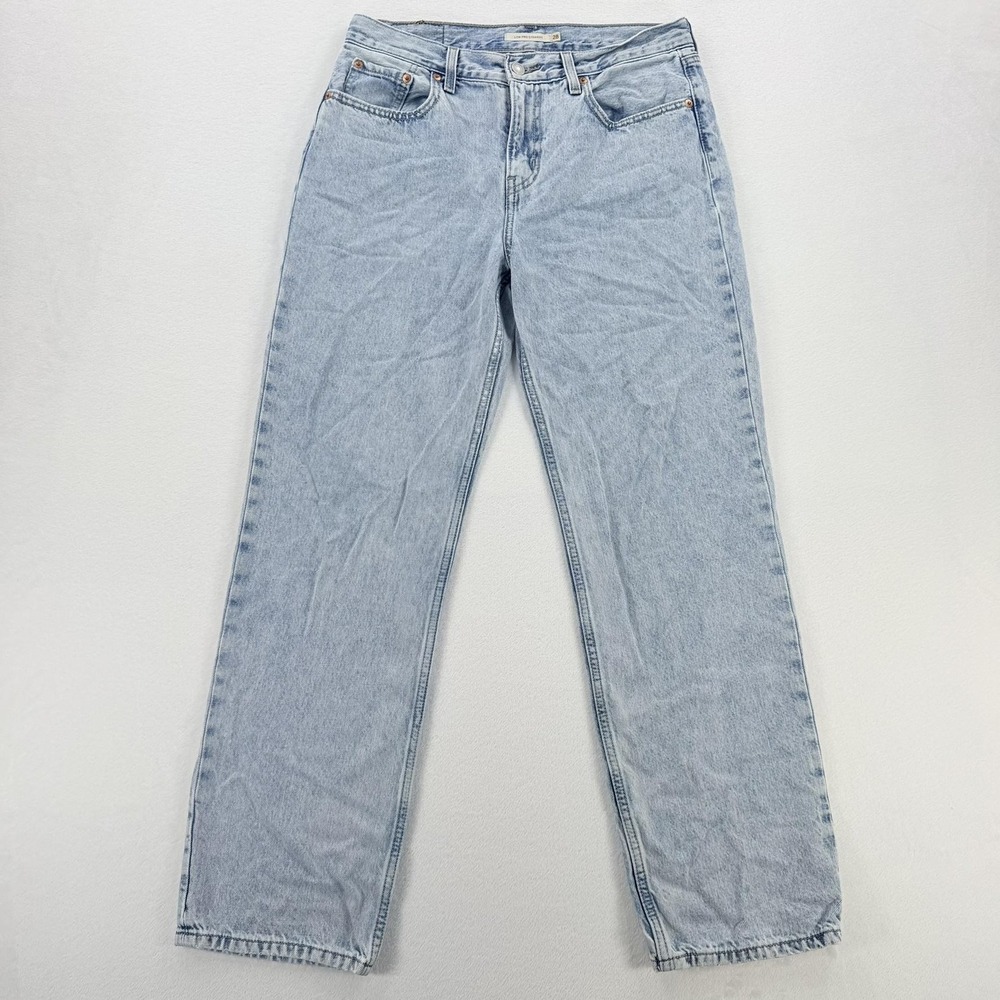 Levi's Low Pro Straight Jeans Womens 28 Blue Light Wash Denim Low Rise Relaxed